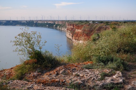 Țărmul Mării Negre văzut de la Capul Kaliakra (Bulgaria)